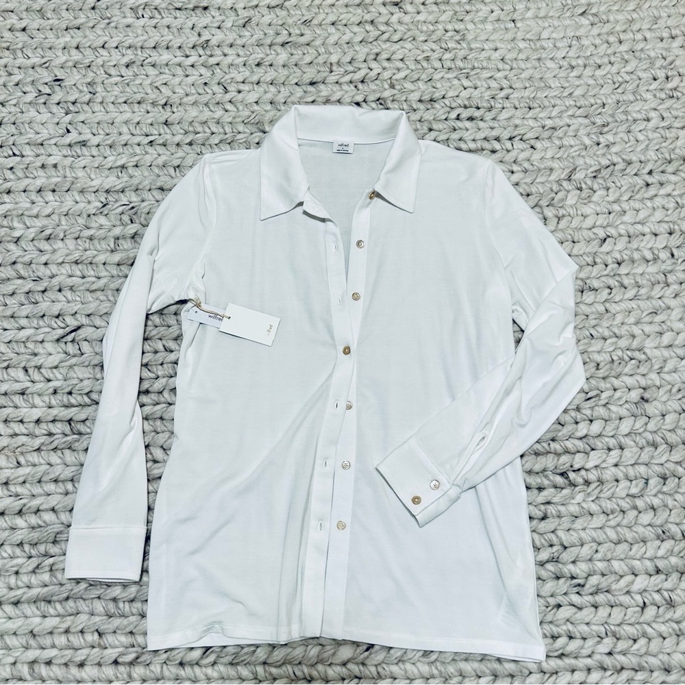 NWT Aritzia White Button Down Shirt